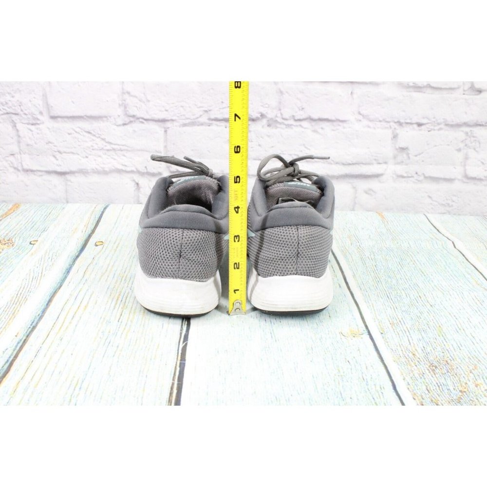 Nike Gray Mesh Lace Up Low Top Sneaker Running Shoes Size 8 - Picture 6 of 9